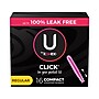 U by Kotex Click Regular Compact Tampon, Unscented, 16/Pack (53445)~#|#~707BE80D-D93A-4947-938F5AD2A27E3E9D_sc7