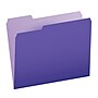 Pendaflex Recycled File Folder, 1-Tab, Assorted, Letter Size, Violet, 100/Box (4210 1/3 VIO)~#|#~707BE8F6-F5B2-4AB4-809BBE2C48375D71_sc7