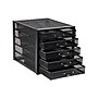 Mind Reader 5-Compartment Metal Mesh File Storage Drawers, Black (5CABMESH-BLK)~#|#~707C4D7C-C4D9-4339-933FBD6DFCDB7089_sc7