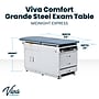 Viva Comfort Power Adjustable Exam Table with Step Stool & Storage, 500 lbs. Capacity, Blue (ADI996-09-S-BLU-MK)~#|#~707D0FF5-E53B-4292-8E94A8F8CB8641E0_sc7