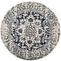Safavieh Madison Collection 8' Round Indoor Area Rug, Machine Made, Cream/Navy (MAD603D-8R)~#|#~70873BA9-4D72-4ABA-AEB92AC9605019F8_sc7