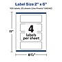Avery Laser/Inkjet Waterproof Multipurpose Rectangle Labels, 2" x 6", White, 100 Labels/Pack (94242)~#|#~708A8F35-701F-4E1C-B41600A474631CC3_sc7