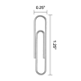 Staples Smooth Paper Clips, Silver, 100 Clips/Pack, 10/Pack (A7026607/72377)~#|#~708D57B8-EEF0-4112-82E6DCB4B99B50A6_sc7