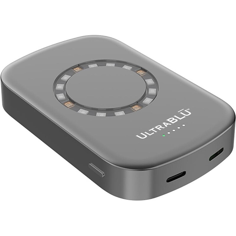 UltraBlu MagSafe Wireless USB Type-C Power Bank, 5000mAh, Gray (UBG020923) image 1