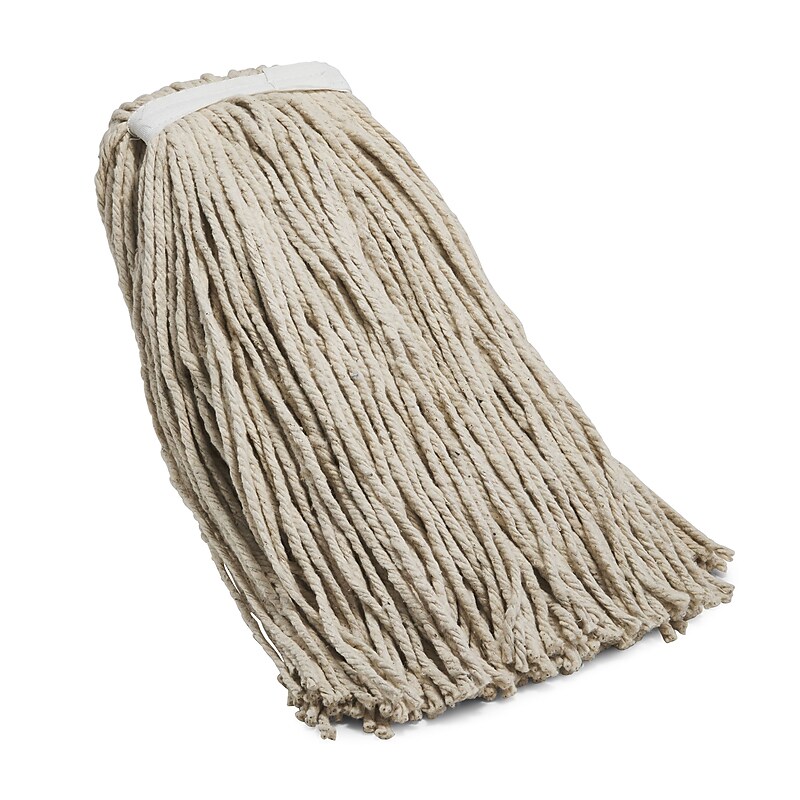 Coastwide Professional™ Cut-End Wet Mop Head, #32, Cotton, 1" Headband, White (CW57745) image 1