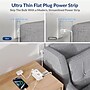 Uncaged Ergonomics 3-Outlet 3-USB Port Power Strip, 3', White (TC-w)~#|#~70912D8F-BF9B-4CB8-909C3E22A796457C_sc7