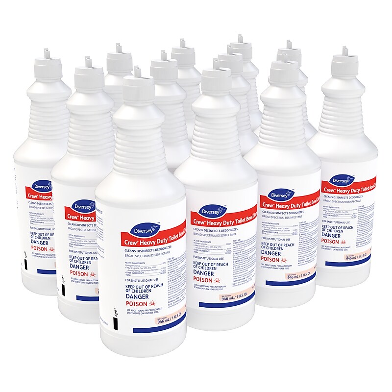Crew Heavy Duty Toilet Bowl Cleaner, Mint Scent, 32 oz., 12/Carton (04560) image 1
