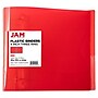 JAM Paper 4" 3-Ring Flexible Poly Binder, Red (PB75245RE)~#|#~7099B89C-799F-4526-8F2C906DB9247576_sc7