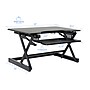 Rocelco 32"W Manual Adjustable Standing Desk Converter, Black (R EADRB2)~#|#~709FE0DF-E97B-4AAE-8B95BDF3CB89543E_sc7