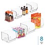 iDESIGN Small Stackable Plastic Storage Bin, Clear, 8/Pack (07018CO)~#|#~70A43D5F-0707-4694-A65B78D6A3A4F8BB_sc7