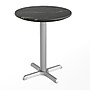 Flash Furniture TopGuard 24" Round Wood  Restaurant Dining Table and Base, Black Faux Marble/Silver Base (STRD24BMAT2222S)~#|#~70A8E12F-9EEB-4245-B6E51C42636E03B4_sc7