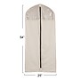 Household Essentials Cedarline Hanging Garment Bag in Cotton Canvas with Textured PEVA Panels and Full‑Length Zipper (HH3392-1)~#|#~70ADBB3C-2CAD-4783-B00C9B2C7A24C375_sc7