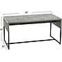 Household Essentials Wrap 35"W x 20"D Laminate Coffee Table, Rustic Slate Concrete/Black (8271-1)~#|#~70B1BA52-D246-46D2-99761A4BF582E40E_sc7