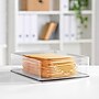 iDESIGN Small Stackable Plastic Storage Bin, Clear (80005)~#|#~70B7BFDF-F814-46E8-B4AD371F1E80D8FA_sc7