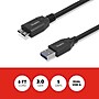 Staples TECH 6 ft. USB-A to Micro USB Type B Cable, Male to Male, Black (ST62441)~#|#~70B83FB6-B177-4001-8CE8FB22D53D6F25_sc7