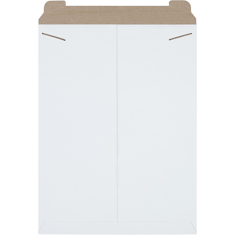 18" x 24" Self-Sealing Fiberboard Mailer, White, 50/Carton (RM11W) image 1