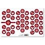 Geographics Red Foil Holiday Seals, Red/White, 40/Pack (50063)~#|#~70BB5424-A00C-4F73-B5CCC66C9AC38DAE_sc7