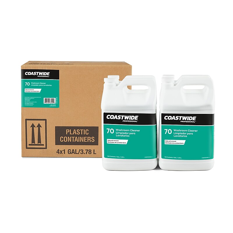 Coastwide Professional Washroom Cleaner 70, 3.78L, 4/Carton (CW700001-A) image 1
