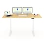 FlexiSpot E7 Pro 78"W Electric Adjustable Standing Desk, Bamboo/White (E7WPRO7830LBZB)~#|#~70BC5DD8-6B58-48E9-BD503A1A37DAB573_sc7