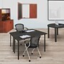 Regency Kee 48"W x 24"D Foldable Training Room Table, Laminate, Ash Grey/Black (MTF4824AGBK)~#|#~70BD44D8-EEDC-4122-9B6B21741E14764C_sc7