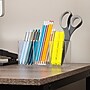 Mind Reader 3-Compartment Plastic Pen and Accessories Holder, Clear (COMPY-CLR)~#|#~70C43215-2608-4289-80D9E9F546AF14F9_sc7