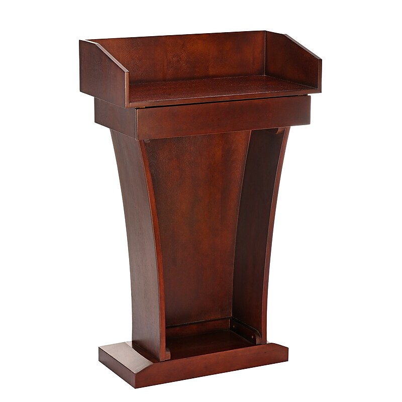 AdirOffice 43.3" Podium Lectern, Cherry (661-012-CH-PKG) image 1