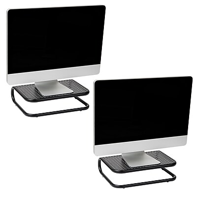 Mind Reader Monitor Stand and Ventilated Desktop Organizer, Black, 2/Pack (2CHORDMON-BLK) Sansujyuku sansujyuku.com
