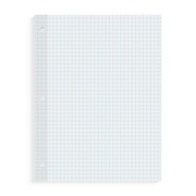 TRU RED™ Graph Ruled Filler Paper, 8.5" x 11", White, 100 Sheets/Pack (TR25549)