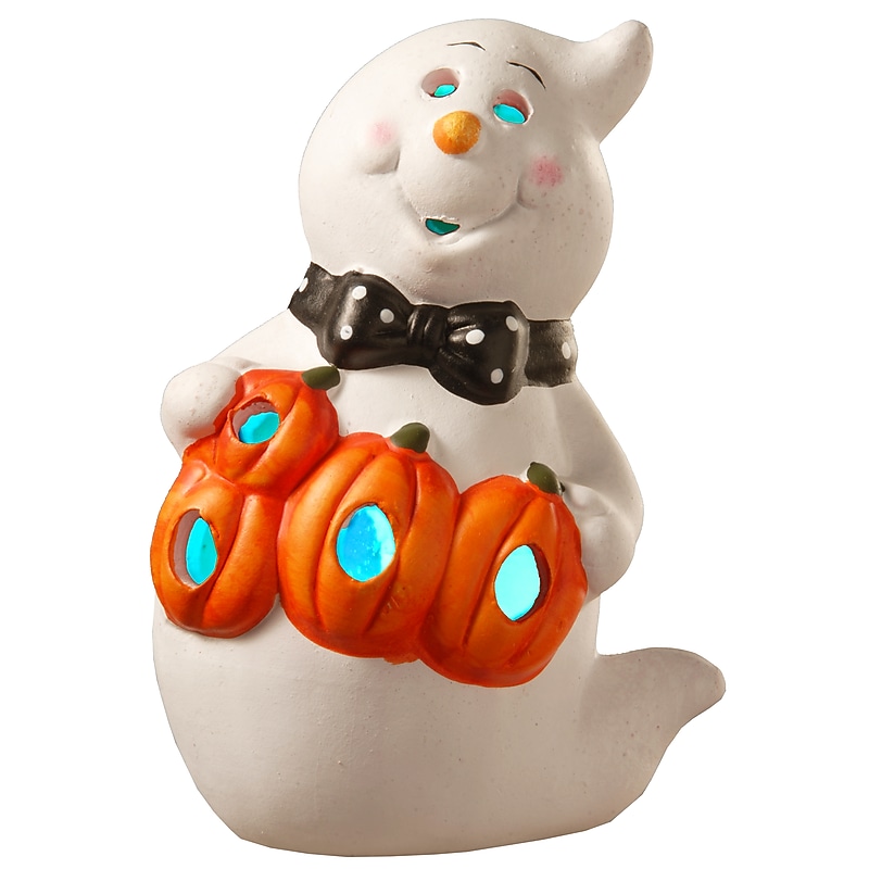 National Tree Company 6" Lighted Ghost Halloween Décor (PG11-36124) image 1