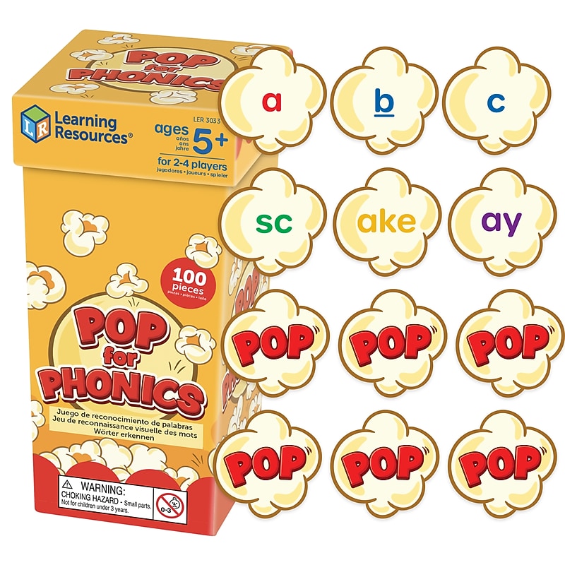Learning Resources POP for Phonics, 100 Pieces/Set (LER3033) image 1