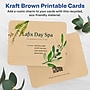 Avery Integrated Cards, 4.25" x 5.5", Matte Kraft Brown, 50/Pack (95276)~#|#~70D4FCF2-6F52-4610-B4220E937C31B254_sc7
