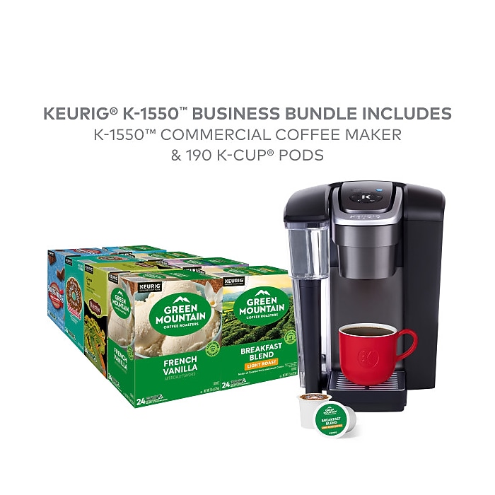 Keurig® K-1550 Bundle 12-Cups Commercial Single Serve Coffee Maker