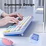 SaharaCase Wireless Ergonomic Keyboard and Laser Mouse Combo, Blue (KB11)~#|#~70E23A21-29BB-4E6F-96F3B356AF0A33D1_sc7