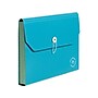 U Brands U-Eco Poly Expandable Folder, 13-Pocket, Letter Size, Ocean Blue (6594U01-12)~#|#~70E4AF18-7A58-48D7-944F0A1BFDA512EE_sc7