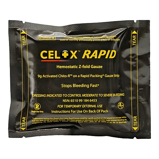 CELOX RAPID Z-Fold Hemostatic Gauze, 2/Carton (FG08839011