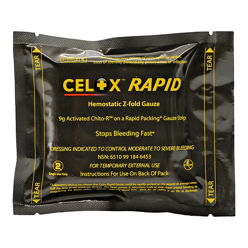 CELOX RAPID Z-Fold Hemostatic Gauze, 2/Carton (FG08839011) image 1