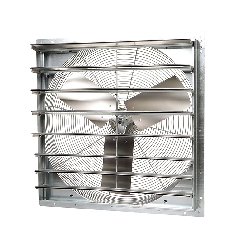 TPI Corporation CE-DS 30" Wall Fan, 2-Speed, Galvanized Gray (07986502) image 1