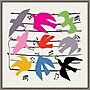 Amanti Art Dawn Bird Chorus by Jenny Frean Framed Canvas Wall Art Print, 30" x 30" (A42678027453)~#|#~70F353A2-9ED7-487B-838FE32FB67C7C16_sc7