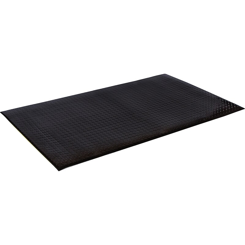Crown Mats Wear-Bond Tuff-Spun Anti-Fatigue Mat, 36" x 60", Black (WB 0035KD) image 1