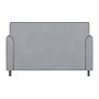 Flash Furniture Hercules Diplomat LeatherSoft Loveseat, Gray/Chrome Legs (BT8272GYCHR)~#|#~71018035-16EA-42C0-99B40E1D249126E9_sc7