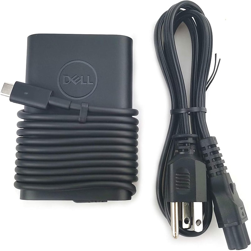 Dell 65W USB Type-C, Laptop Adapter & Charger for Dell XPS 13 Laptop, Black (HA65NM170) image 1