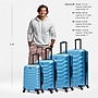 InUSA Endurance 4-Piece Hardside Spinner Luggage Set, TSA Checkpoint Friendly, Teal (IUENDSMLXL-TEA)~#|#~710A2D13-3EF0-48D5-9E28401C1C32C956_sc7
