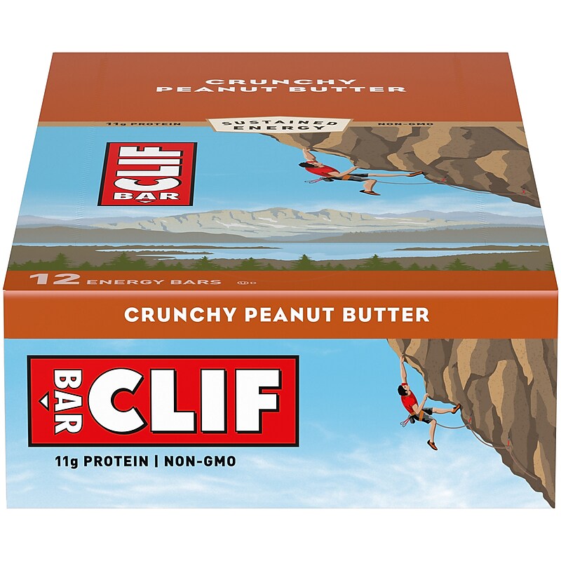 Clif Bar Crunchy Peanut Butter Energy Bar, 2.4 oz., 12 Bars/Box (CCC50120) image 1