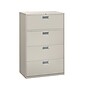 HON Brigade 600 Series 4-Drawer Lateral File Cabinet, Locking, Letter/Legal, Gray, 36"W (HON684LQ)~#|#~710AE19E-E116-402A-AD8279B8D6FBDFBA_sc7