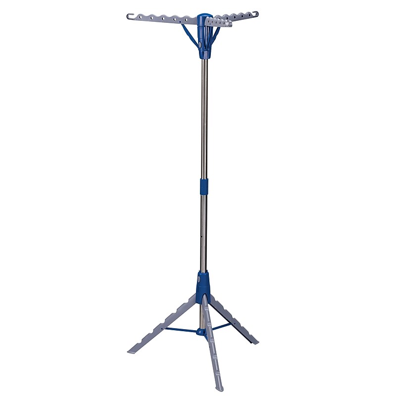 Household Essentials Indoor Steel Drying Rack, Blue/Silver (5009) image 1