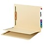 Smead Reinforced End-Tab Fastener Folders with Divider, 2-Fasteners, Letter Size, Manila, 50/Box (34220)~#|#~7112D971-881B-47A8-AB11157382FE5600_sc7