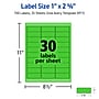 Avery Sure Feed Laser Address Labels, 1" x 2 5/8", Neon Green, 750 Labels/Pack (5971)~#|#~711373A9-1F2B-4F1A-B856779C664E2091_sc7