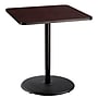 NPS CT Series 36" Square 42" Height Cafe Table, Round Base, Black Frame/Mahogany Top (CT33636RBPBTMMY)~#|#~7118D987-C224-407A-8AF9E188BBA2776E_sc7