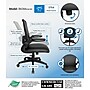 Boss Office Products Ergonomic Vinyl Swivel Task Chair, Black (B6366AM-BK)~#|#~7119C9B5-D21E-42D3-8EB260ABDFED1681_sc7