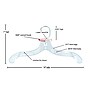 Nahanco 14" Plastic Super Heavy Weight Dress Hanger, Clear, 100/Carton (414)~#|#~711CD56C-55AC-488D-91E66AA92E90C940_sc7